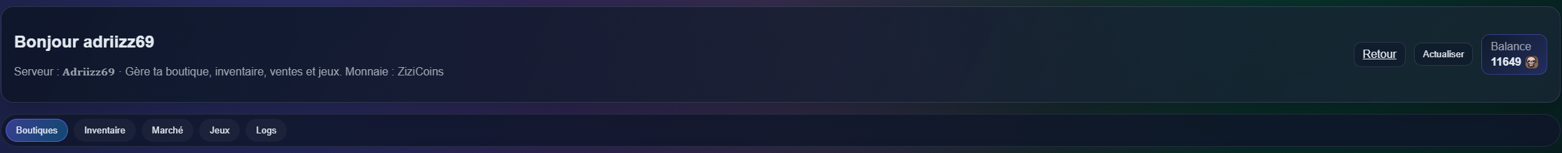 Capture de l'interface utilisateur